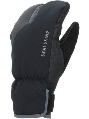 Small Black Waterproof Extreme Cold Weather Cycle Split Finger Gloves